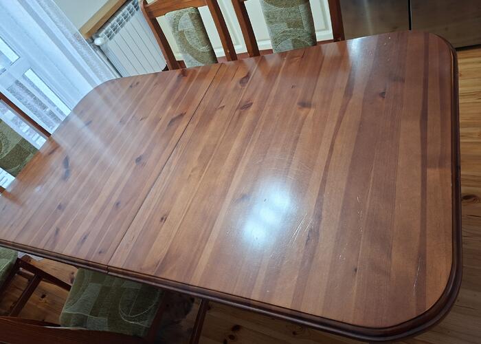 Grajewo ogłoszenia: Sprzedam stół używany drewniany rozkładany 160x90  plus 48 cm...